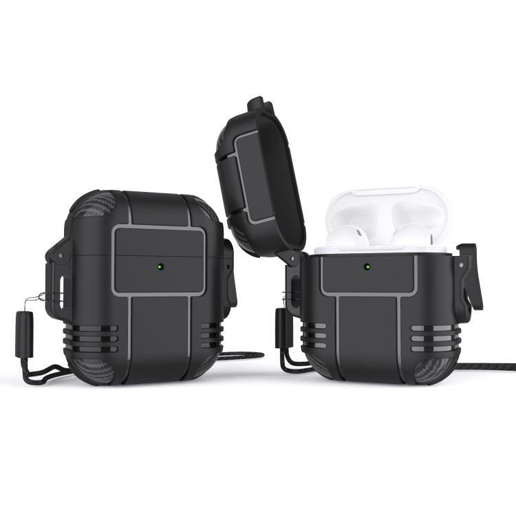 TPU-Schutzhülle für Kopfhörer mit Anti-Vollschutz und Trageband, für AirPods 1/2, für AirPods Pro, für AirPods 3