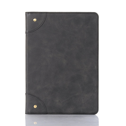 Funda de cuero con tapa horizontal estilo libro retro para iPad 10.2/10.5 con soporte, ranuras para tarjetas y billetera