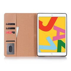 For iPad 10.2 / 10.5 Retro Book Style Horizontal Flip Leather Case with Holder & Card Slots & Wallet