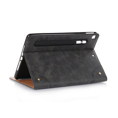 For iPad 10.2 / 10.5 Retro Book Style Horizontal Flip Leather Case with Holder & Card Slots & Wallet