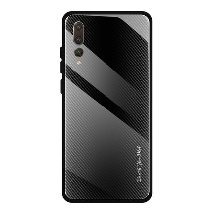 Texture Gradient Glass Protective Case, For Huawei Enjoy 9 Plus / Y9 2019, For Huawei Enjoy 9s, For Huawei Mate 20 Pro, For Huawei P20 Pro