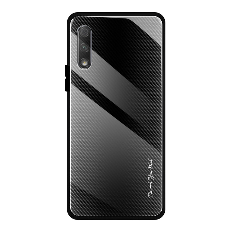 Texture Gradient Glass Protective Case, For Honor 9X, For OnePlus 7, For Huawei Mate 30 Pro, For Huawei P30 Pro