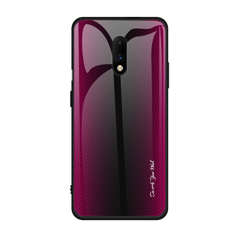Texture Gradient Glass Protective Case, For Honor 9X, For OnePlus 7, For Huawei Mate 30 Pro, For Huawei P30 Pro