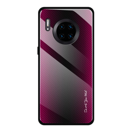 Texture Gradient Glass Protective Case, For Honor 9X, For OnePlus 7, For Huawei Mate 30 Pro, For Huawei P30 Pro