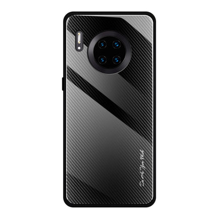 Texture Gradient Glass Protective Case, For Honor 9X, For OnePlus 7, For Huawei Mate 30 Pro, For Huawei P30 Pro