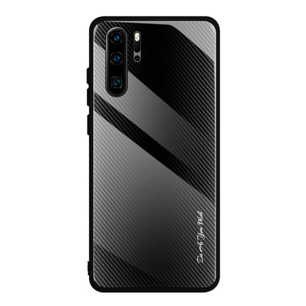 Texture Gradient Glass Protective Case, For Honor 9X, For OnePlus 7, For Huawei Mate 30 Pro, For Huawei P30 Pro