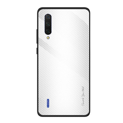 Texture Gradient Glass Protective Case, For Xiaomi 9 SE, For Xiaomi CC9 / A3 Lite