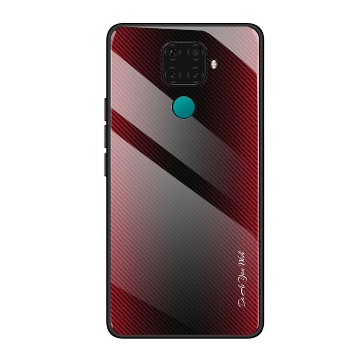 Texture Gradient Glass Protective Case, For Huawei Nova 5i Pro, For Xiaomi Redmi K20 / K20 Pro / 9T, For Xiaomi Redmi Note 7, For Xiaomi CC9 Pro