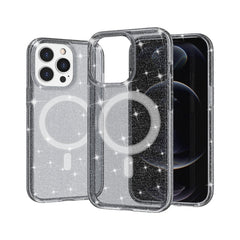 Funda para teléfono con imán MagSafe con purpurina en polvo estilo Terminator, para iPhone 13 Pro Max, para iPhone 13 Pro, para iPhone 13, para iPhone 13 mini