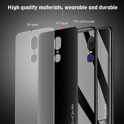 Texture Gradient Glass Protective Case, For OPPO F11 / A9, For OPPO A33, For OPPO A57 / A39, For OPPO F3