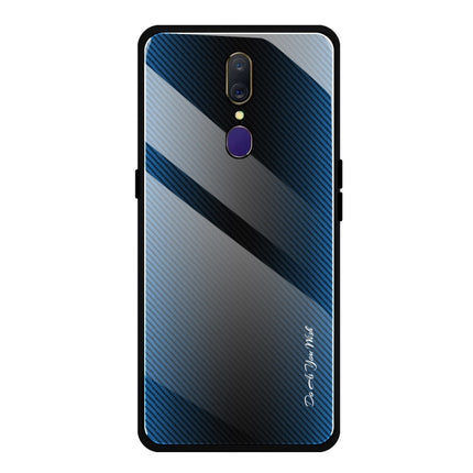 Texture Gradient Glass Protective Case, For OPPO F11 / A9, For OPPO A33, For OPPO A57 / A39, For OPPO F3
