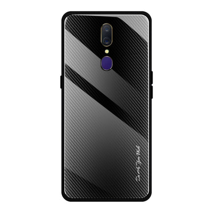 Texture Gradient Glass Protective Case, For OPPO F11 / A9, For OPPO A33, For OPPO A57 / A39, For OPPO F3