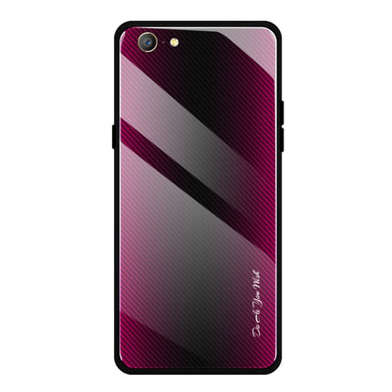 Texture Gradient Glass Protective Case, For OPPO F11 / A9, For OPPO A33, For OPPO A57 / A39, For OPPO F3