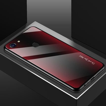 Texture Gradient Glass Protective Case, For OPPO F5, For Vivo V11, For Vivo X23, For Vivo Y83