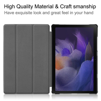 Painted Leather Tablet Case with 3-Fold Holder, For Samsung Galaxy Tab A8 2021