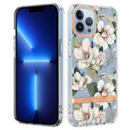 Für iPhone 13 Pro / Grüne Gardenie