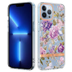 Für iPhone 13 Pro / Lila Pfingstrose