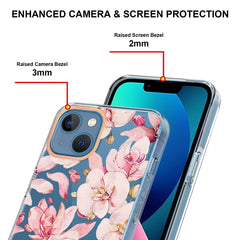 Funda de teléfono IMD TPU con diseño de flores y plantas, para iPhone 13 mini, para iPhone 13, para iPhone 13 Pro, para iPhone 13 Pro Max, para Motorola Edge 20