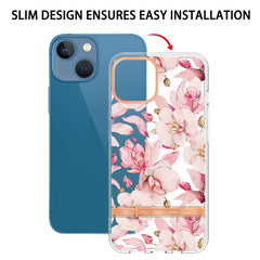 Funda de teléfono IMD TPU con diseño de flores y plantas, para iPhone 13 mini, para iPhone 13, para iPhone 13 Pro, para iPhone 13 Pro Max, para Motorola Edge 20