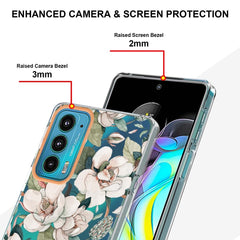 Flowers and Plants Series IMD TPU Phone Case, For Motorola Edge 20, For Motorola Edge 20 Pro