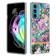 Funda de teléfono IMD TPU con diseño de flores y plantas, para iPhone 13 mini, para iPhone 13, para iPhone 13 Pro, para iPhone 13 Pro Max, para Motorola Edge 20