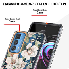 Flowers and Plants Series IMD TPU Phone Case, For Motorola Edge 20 Pro