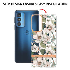 Flowers and Plants Series IMD TPU Phone Case, For Motorola Edge 20 Pro