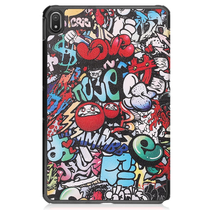 Painted Leather Tablet Case with 3-Fold Holder, For Nokia T20