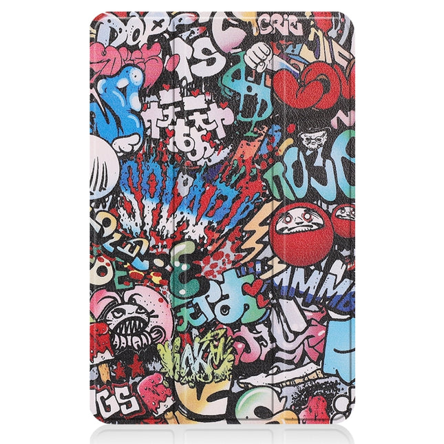 Painted Leather Tablet Case with 3-Fold Holder, For Nokia T20