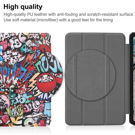Painted Leather Tablet Case with 3-Fold Holder, For Nokia T20