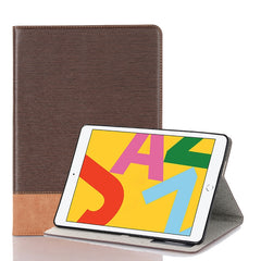 For iPad 10.2 / 10.5 Cross Texture Horizontal Flip PU Leather Case with Holder & Card Slots & Wallet, For iPad 10.2 / 10.5