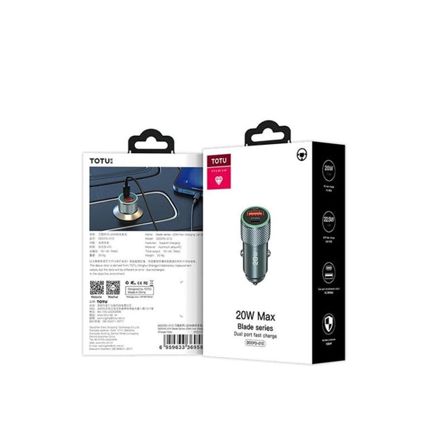 TOTUDESIGN DCCPD-10 Blade Series 20W Fast Charging Car Charger
