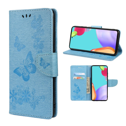 Butterfly Embossed Horizontal Flip Leather Phone Case with Card Slot & Holder, For Samsung Galaxy A33 5G, For Samsung Galaxy A53 5G, For Xiaomi Redmi Note 11 Pro