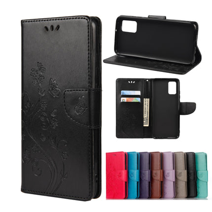 Butterfly Flower Pattern Horizontal Flip Leather Phone Case with Card Slot & Holder, For Samsung Galaxy A33 5G, For Samsung Galaxy A53 5G, For Xiaomi Redmi Note 11 Pro