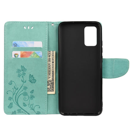 Butterfly Flower Pattern Horizontal Flip Leather Phone Case with Card Slot & Holder, For Xiaomi Redmi Note 11