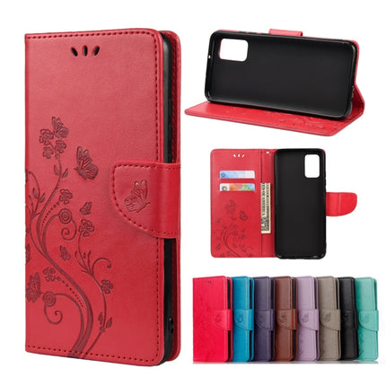 Butterfly Flower Pattern Horizontal Flip Leather Phone Case with Card Slot & Holder, For Xiaomi Redmi Note 11