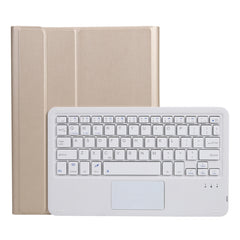 A07B-A Lambskin Texture Square Keycap Bluetooth Keyboard Leather Case with Touch Control For iPad, For iPad 9.7 2018 & 2017 / Pro 9.7 inch / Air 2, For iPad Pro 10.5 inch / 10.2 2021 & 2020 & 2019 / Air 3