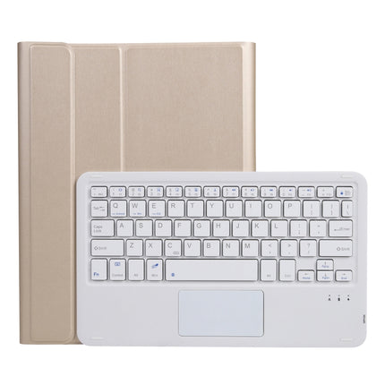 A07B-A Lambskin Texture Square Keycap Bluetooth Keyboard Leather Case with Touch Control For iPad, For iPad 9.7 2018 & 2017 / Pro 9.7 inch / Air 2, For iPad Pro 10.5 inch / 10.2 2021 & 2020 & 2019 / Air 3                                                ...