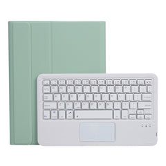 A07B-A Lambskin Texture Square Keycap Bluetooth Keyboard Leather Case with Touch Control For iPad, For iPad 9.7 2018 & 2017 / Pro 9.7 inch / Air 2, For iPad Pro 10.5 inch / 10.2 2021 & 2020 & 2019 / Air 3