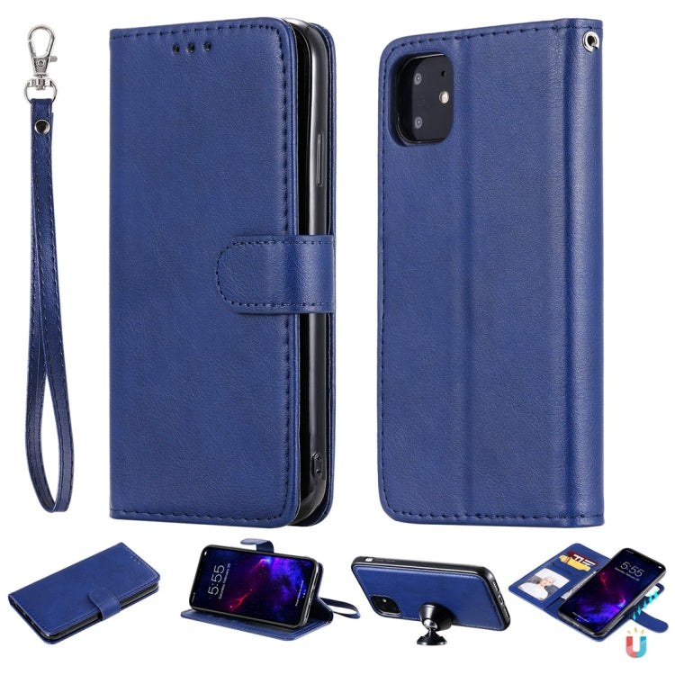 Solid Color Horizontal Flip Protective Case with Holder & Card Slots & Wallet & Photo Frame & Lanyard, For iPhone 6 / 7 / 8, For iPhone 6 Plus / 7 Plus / 8 Plus, For iPhone 11, For iPhone 11 Pro