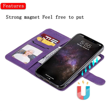 Solid Color Horizontal Flip Protective Case with Holder & Card Slots & Wallet & Photo Frame & Lanyard, For iPhone 11 Pro Max, For iPhone XR, For iPhone XS Max, For iPhone X / XS