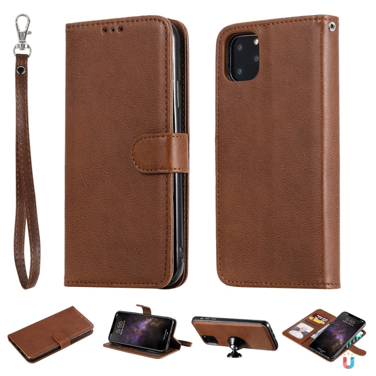 Solid Color Horizontal Flip Protective Case with Holder & Card Slots & Wallet & Photo Frame & Lanyard, For iPhone 11 Pro Max, For iPhone XR, For iPhone XS Max, For iPhone X / XS