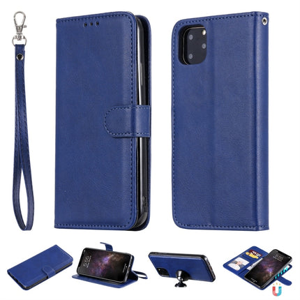 Solid Color Horizontal Flip Protective Case with Holder & Card Slots & Wallet & Photo Frame & Lanyard, For iPhone 11 Pro Max, For iPhone XR, For iPhone XS Max, For iPhone X / XS