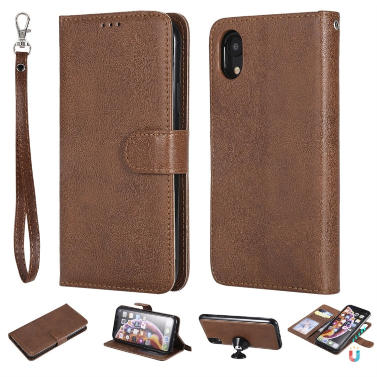 Solid Color Horizontal Flip Protective Case with Holder & Card Slots & Wallet & Photo Frame & Lanyard, For iPhone 11 Pro Max, For iPhone XR, For iPhone XS Max, For iPhone X / XS