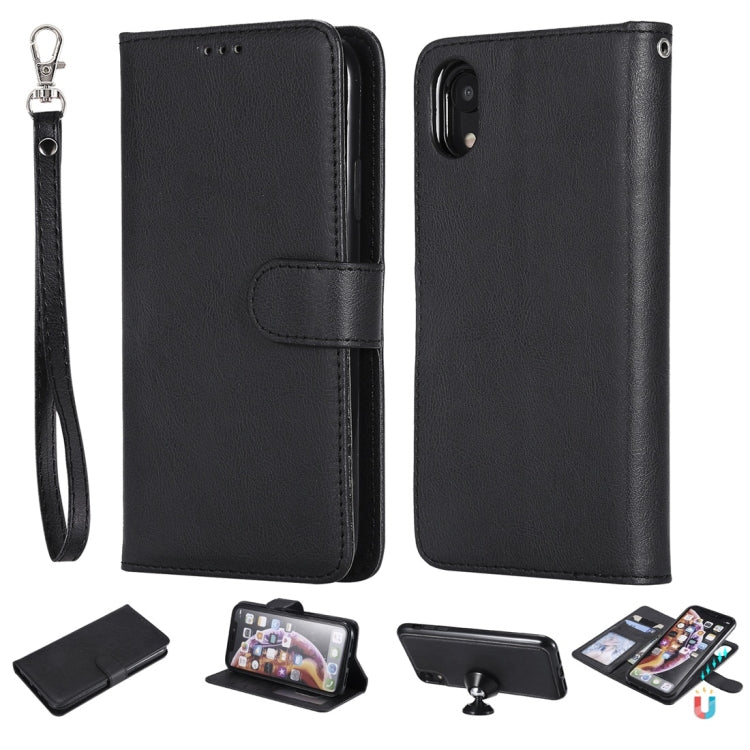 Solid Color Horizontal Flip Protective Case with Holder & Card Slots & Wallet & Photo Frame & Lanyard, For iPhone 11 Pro Max, For iPhone XR, For iPhone XS Max, For iPhone X / XS