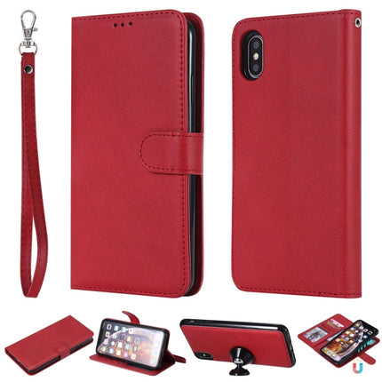 Solid Color Horizontal Flip Protective Case with Holder & Card Slots & Wallet & Photo Frame & Lanyard, For iPhone 11 Pro Max, For iPhone XR, For iPhone XS Max, For iPhone X / XS