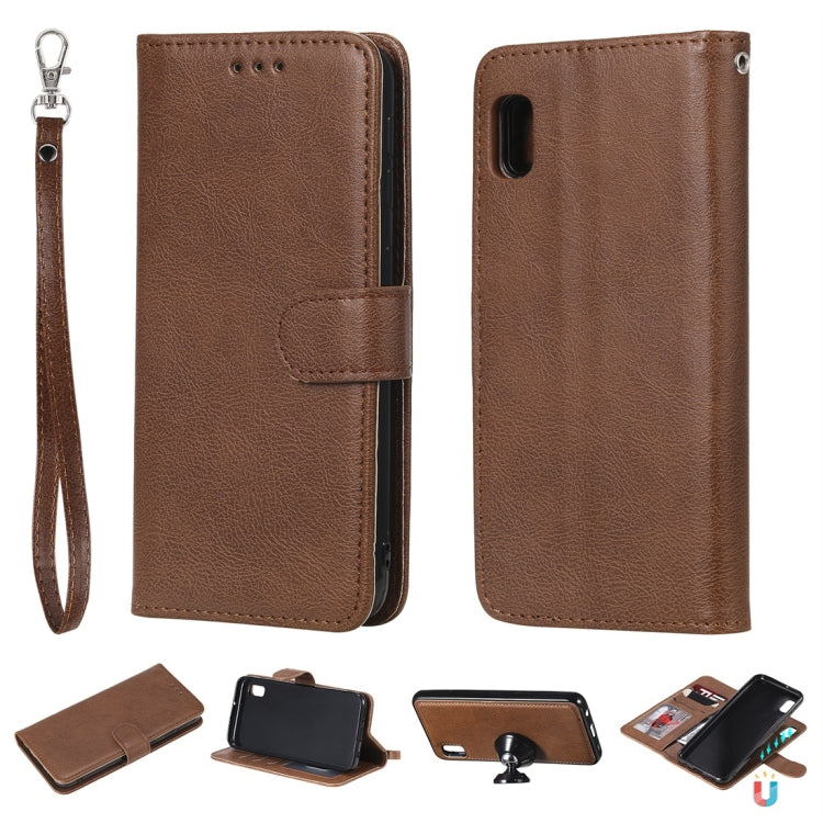 Funda protectora horizontal con tapa de color sólido con soporte, ranuras para tarjetas, billetera, marco de fotos y cordón, para Motorola Moto G5s, para Motorola Moto G6, para Motorola Moto G6 Plus, para Motorola Moto G5, para Galaxy A10e