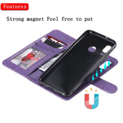 Solid Color Horizontal Flip Protective Case with Holder & Card Slots & Wallet & Photo Frame & Lanyard, For Galaxy A20e, For Galaxy A40, For Galaxy A50 / A30 / A20, For Galaxy A60, For Galaxy A70