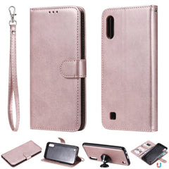 Solid Color Horizontal Flip Protective Case with Holder & Card Slots & Wallet & Photo Frame & Lanyard, For Galaxy M10, For Galaxy M20, For Galaxy M30, For Galaxy Note 10+, For Galaxy Note 10