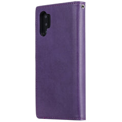 Einfarbige horizontale Flip-Schutzhülle mit Halterung &amp; Kartenfächern &amp; Geldbörse &amp; Bilderrahmen &amp; Schlüsselband, für Galaxy M10, für Galaxy M20, für Galaxy M30, für Galaxy Note 10+, für Galaxy Note 10
